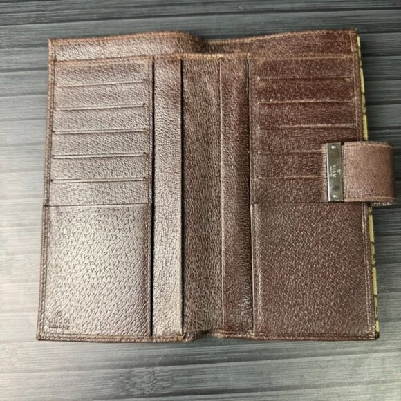 Gucci GG Canvas Long wallet (with coin pocket) Authentic|Used - Picture 3 of 4